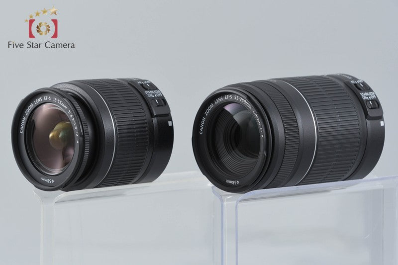 Canon EOS Kiss X5 / Rebel T3i / 600D 18.0 MP 18-55 55-250 Lenses
