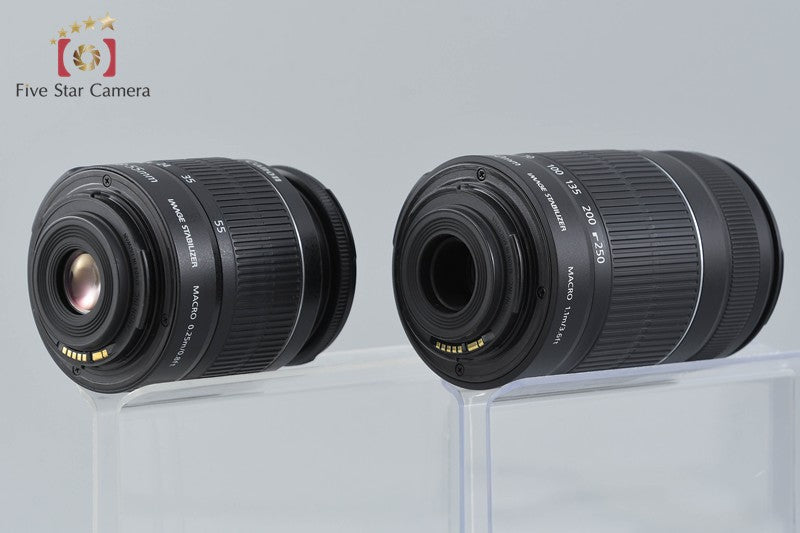 Canon EOS Kiss X5 / Rebel T3i / 600D 18.0 MP 18-55 55-250 Lenses