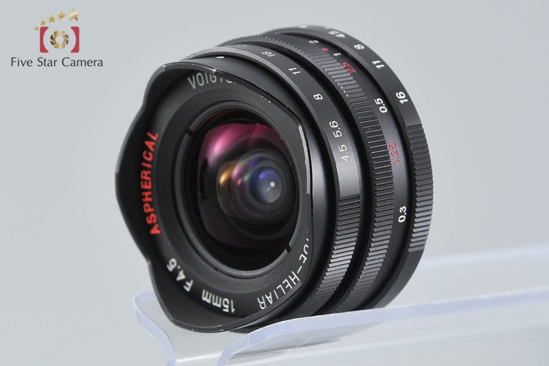 Voigtlander SUPER WIDE-HELIAR 15mm f/4.5 Aspherical Black for L39 w/ Viewfinder
