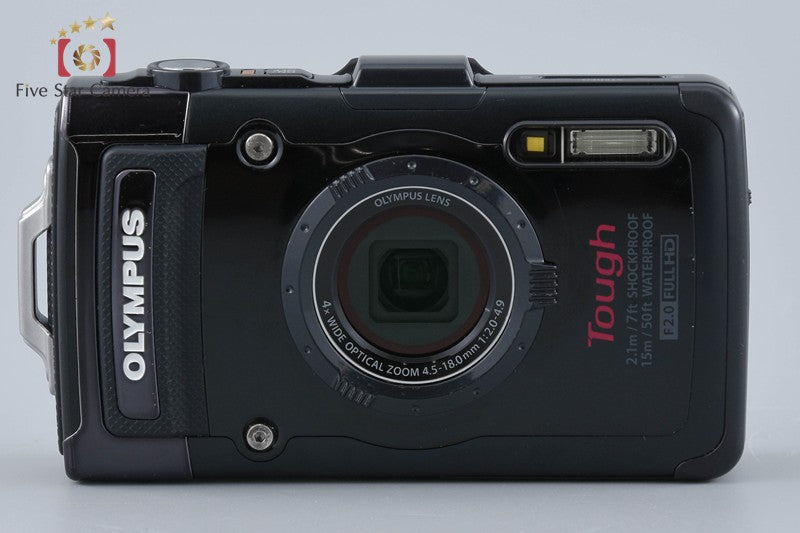 "Shutter count 1,455" Olympus STYLUS TG-2 Tough Black 12.0 MP Digital Camera