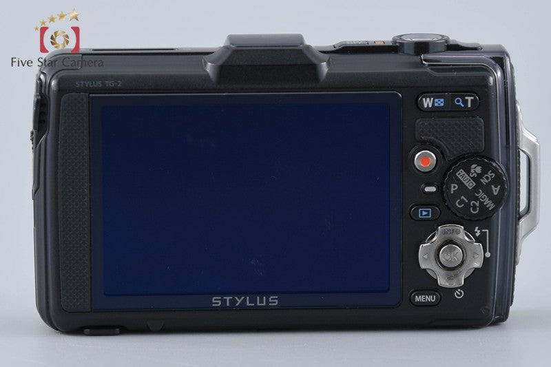 "Shutter count 1,455" Olympus STYLUS TG-2 Tough Black 12.0 MP Digital Camera