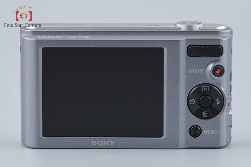 Sony Cyber-Shot DSC-W810 Silver 20.1 MP Digital Camera [Japanese Language Only]