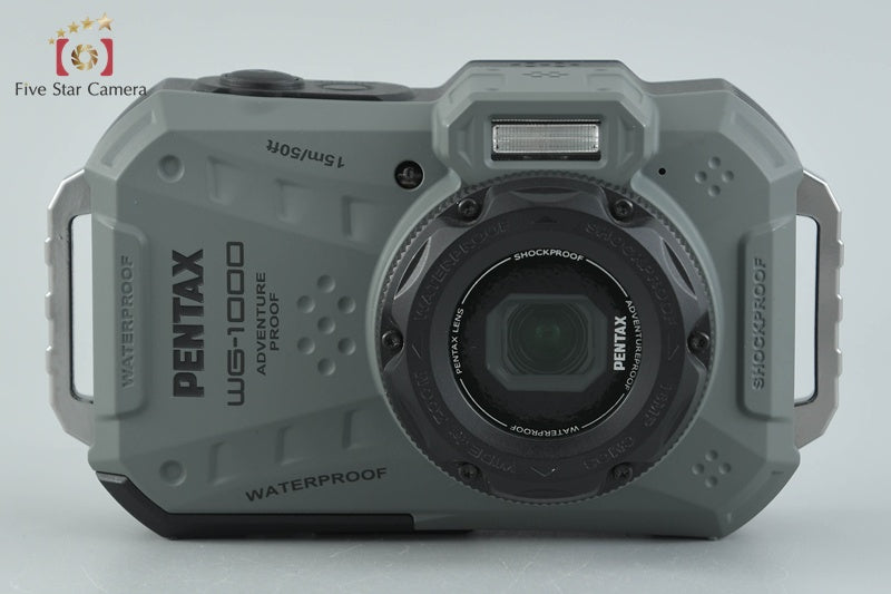 Ricoh PENTAX WG-1000 Olive 16.3 MP Waterproof Action Camera w/ Box