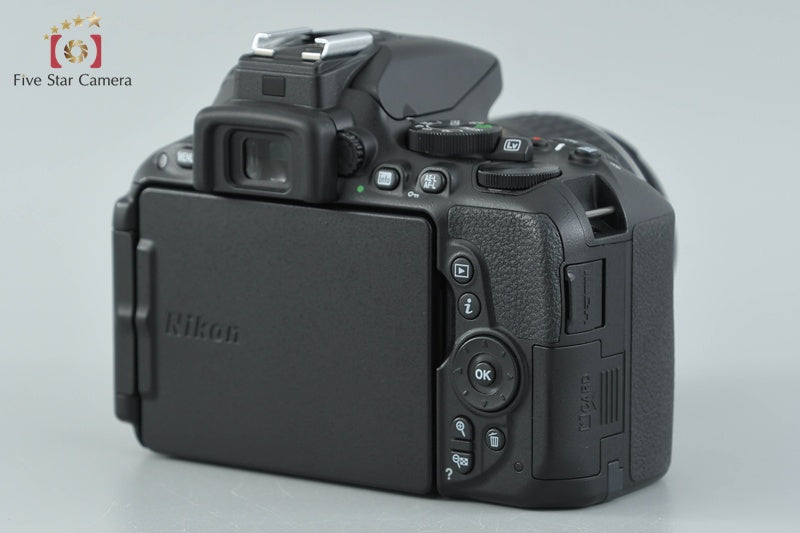 "Shutter count 5,761" Nikon D5500 Black 24.2 MP DSLR 18-55 55-300 Lenses