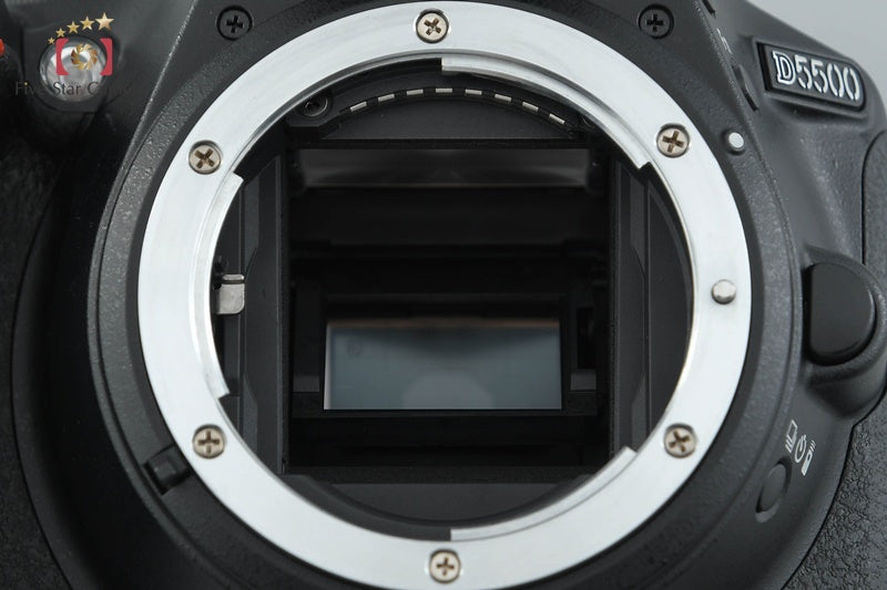 "Shutter count 5,761" Nikon D5500 Black 24.2 MP DSLR 18-55 55-300 Lenses