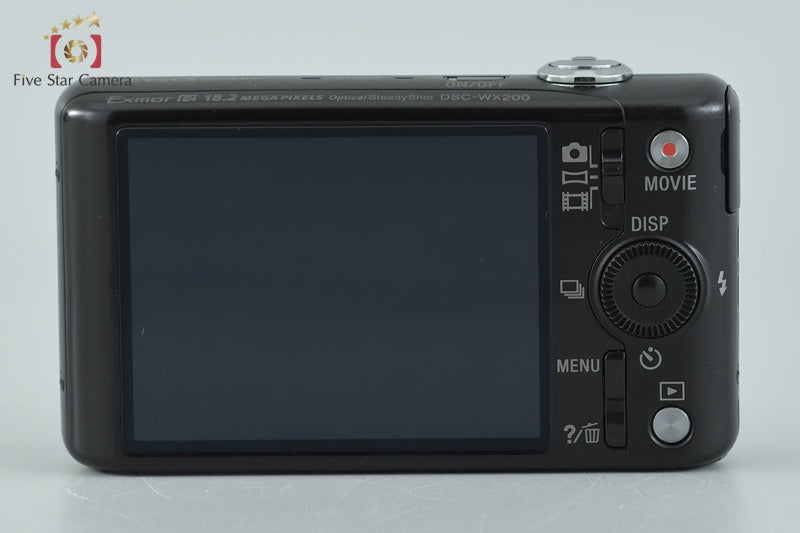 Sony Cyber-Shot DSC-WX200 Black 18.2 MP Digital Camera [Japanese Language Only]