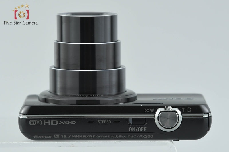 Sony Cyber-Shot DSC-WX200 Black 18.2 MP Digital Camera [Japanese Language Only]
