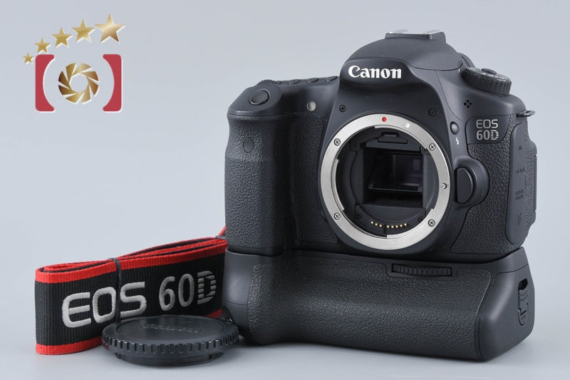 Canon EOS 60D 18.0 MP DSLR Camera + BG-E9 Battery Grip