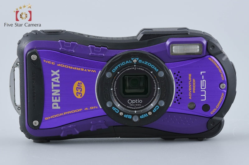 Ricoh Pentax Optio WG-1 Purple 14.0 MP Waterproof Action Camera