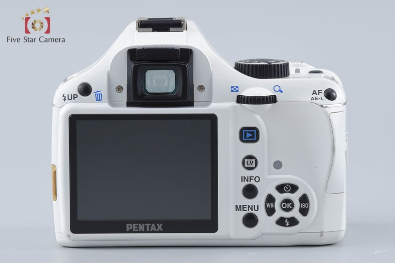 Pentax K-x White 12.4 MP DSLR SMC DA L 18-55 55-300 Lenses