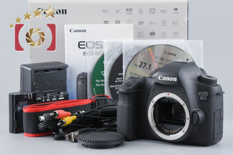 "Count 1,090" Canon EOS 6D 20.2 MP Full Frame Digital SLR Camera Body w/ Box
