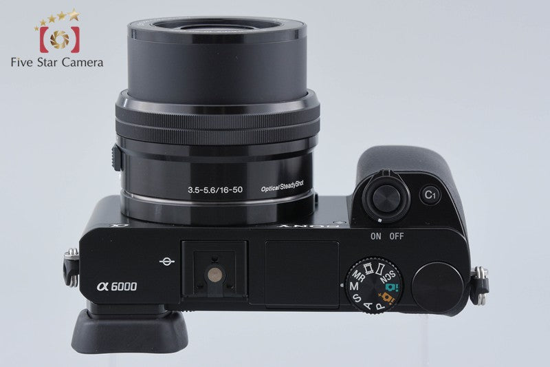 Sony α6000 ILCE-6000 Black 24.3 MP 16-50 Lens [Japanese Language Only]