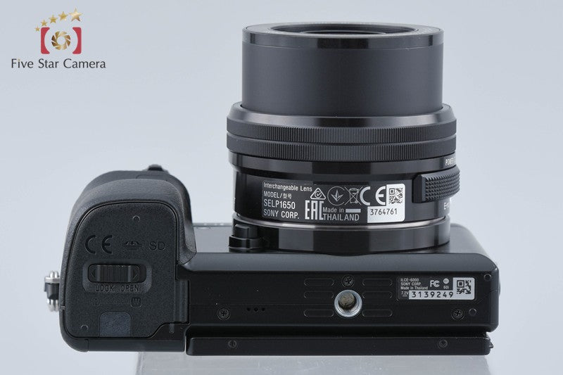 Sony α6000 ILCE-6000 Black 24.3 MP 16-50 Lens [Japanese Language Only]
