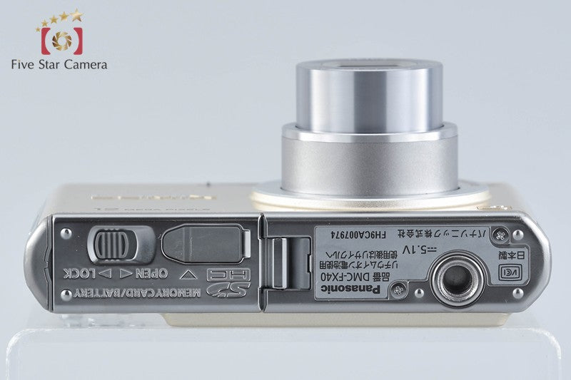 Panasonic LUMIX DMC-FX40 Gold 12.1 MP Digital Camera [Japanese Language Only]