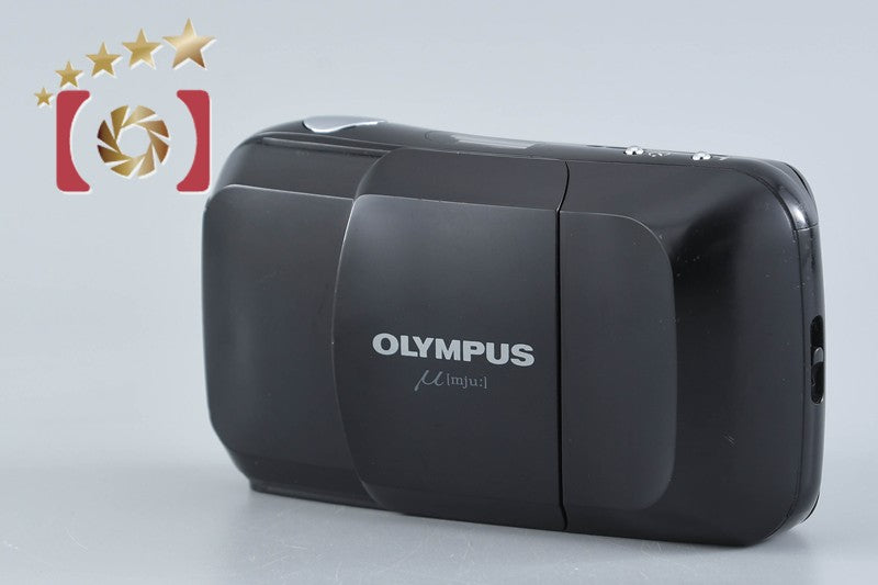Olympus μ[mju:] Black 35mm Point & Shoot Film Camera