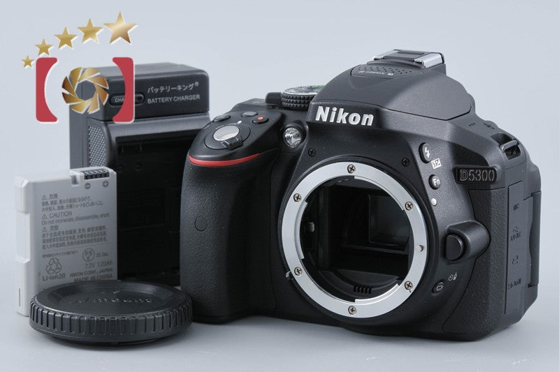 "Shutter count 1,528" Nikon D5300 Black 24.2 MP DSLR Camera Body