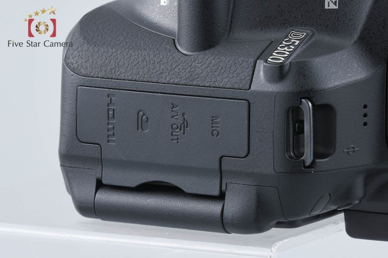 "Shutter count 1,528" Nikon D5300 Black 24.2 MP DSLR Camera Body