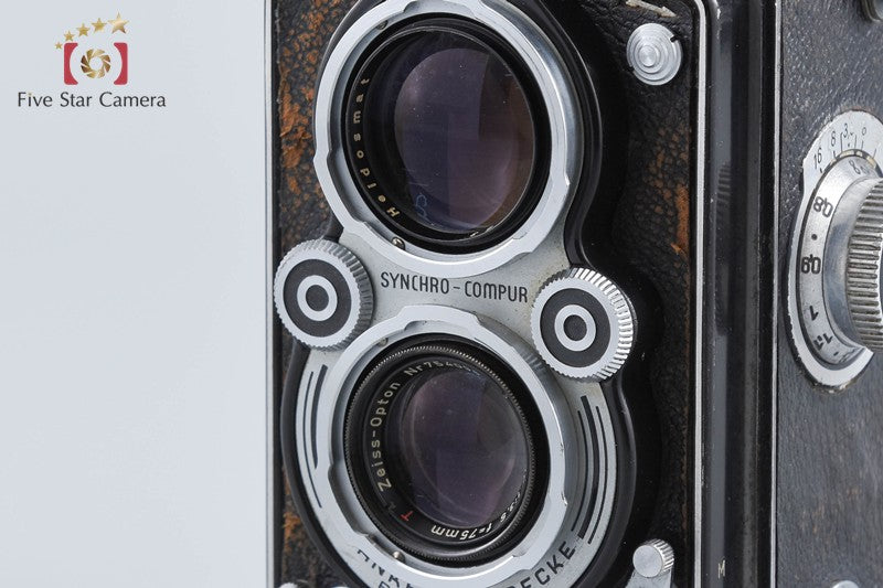 Rollei Rolleiflex 3.5A Type II Tessar 75mm f/3.5 Medium Format TLR Film Camera