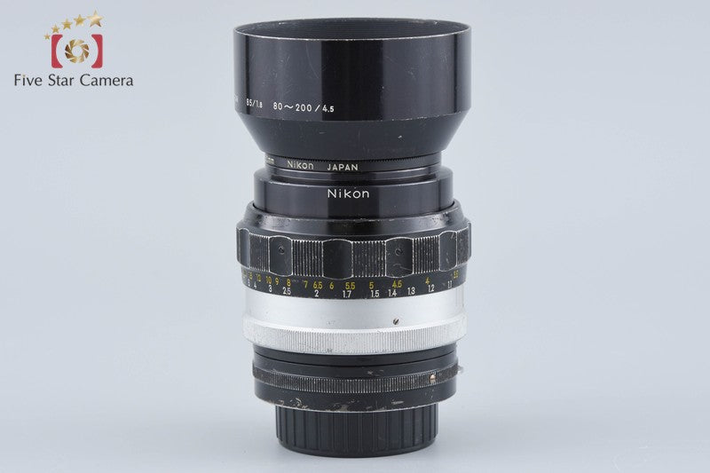 Nikon NIKKOR-H Auto 85mm f/1.8 Non Ai Lens