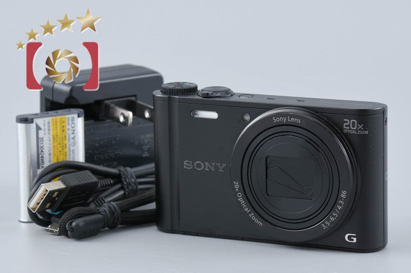 SONY Cyber-shot DSC-WX300 Black 18.2 MP Digital Camera [Multiple Languages]