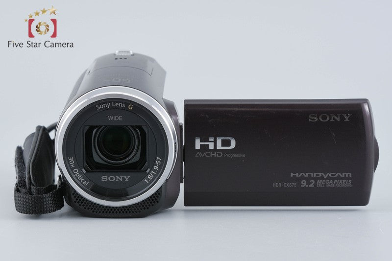 SONY HANDYCAM HDR-CX675 Brown Digital HD Video Camera [Multiple Languages]