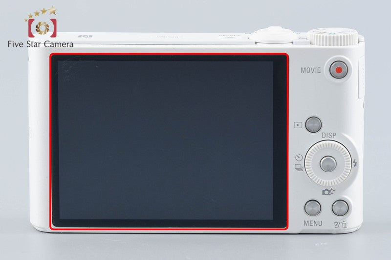 Sony Cyber-Shot DSC-WX350 White 18.2 MP Digital Camera [Multiple Languages]