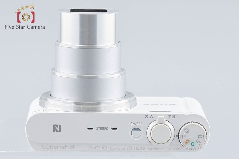 Sony Cyber-Shot DSC-WX350 White 18.2 MP Digital Camera [Multiple Languages]