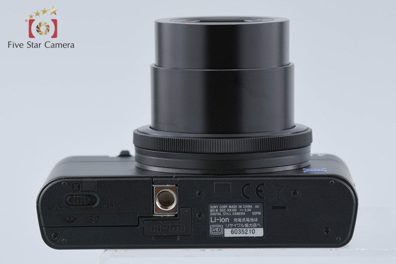 Sony Cyber-Shot DSC-RX100 Black 20.2 MP Digital Camera [Multiple Languages]