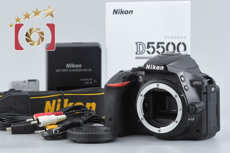 Nikon D5500 Black 24.2 MP Digital SLR Camera Body