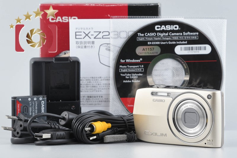 Casio EXILIM EX-Z2300 Gold 14.1 MP Digital Camera w/ Box