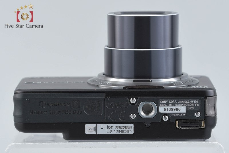 Sony Cyber-Shot DSC-W170 Black 10.1 MP Digital Camera [Japanese Language Only]