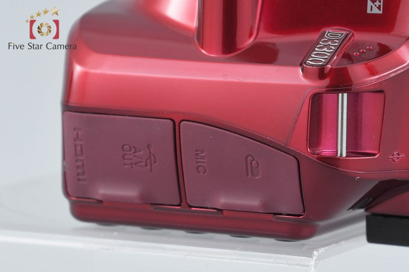 "Shutter count 5,637" Nikon D3300 Red 24.2 MP DSLR Camera Body