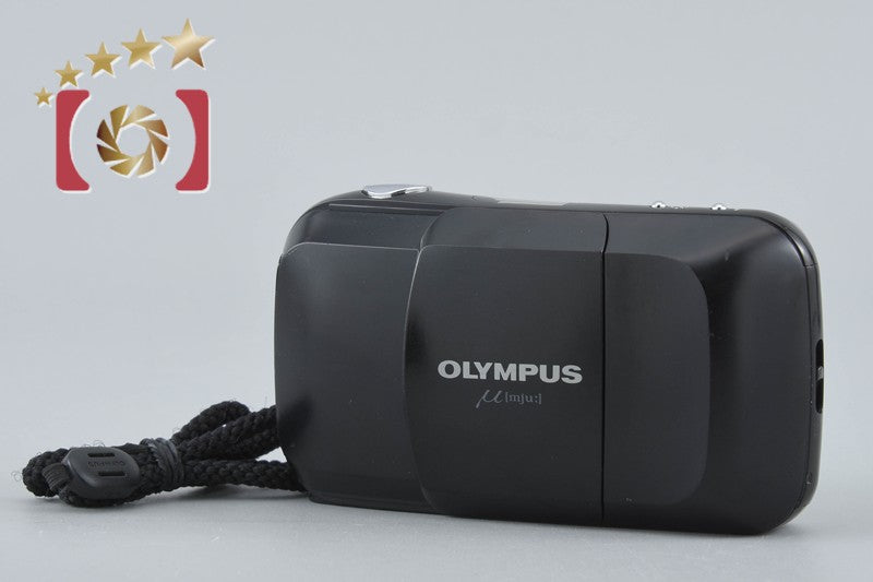 Olympus μ[mju:] Black 35mm Point & Shoot Film Camera