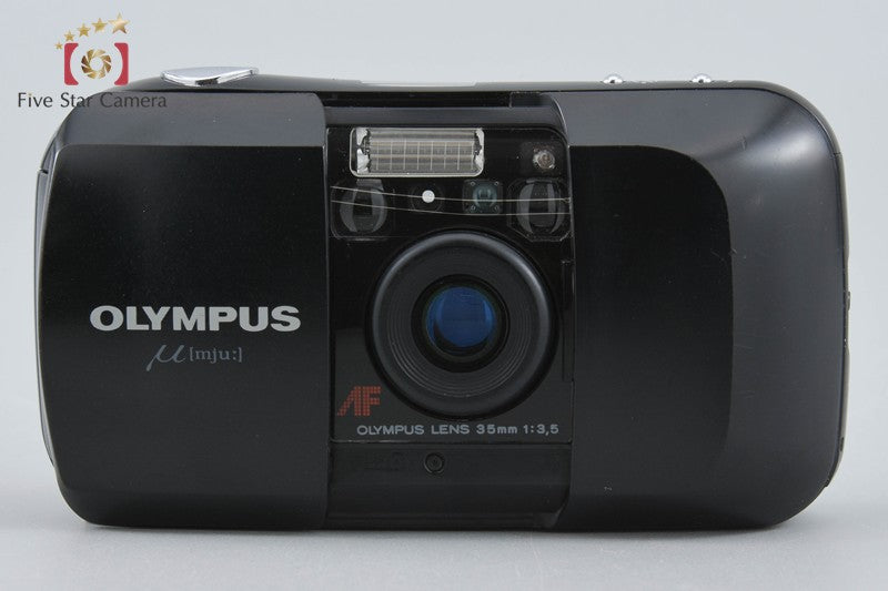 Olympus μ[mju:] Black 35mm Point & Shoot Film Camera