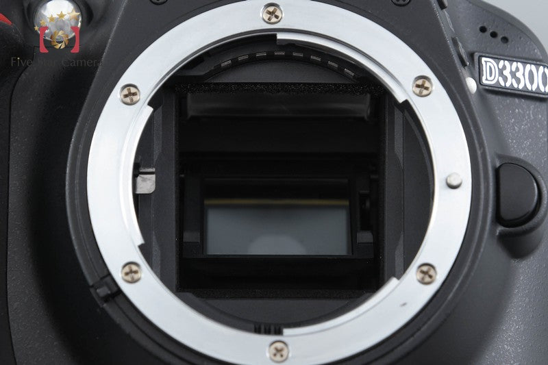 Nikon D3300 Black 24.2 MP DSLR 18-55mm VR II Lens