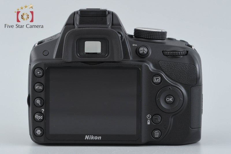 "Shutter count 523" Nikon D3200 Black 24.2 MP DSLR 18-55 VR Lens