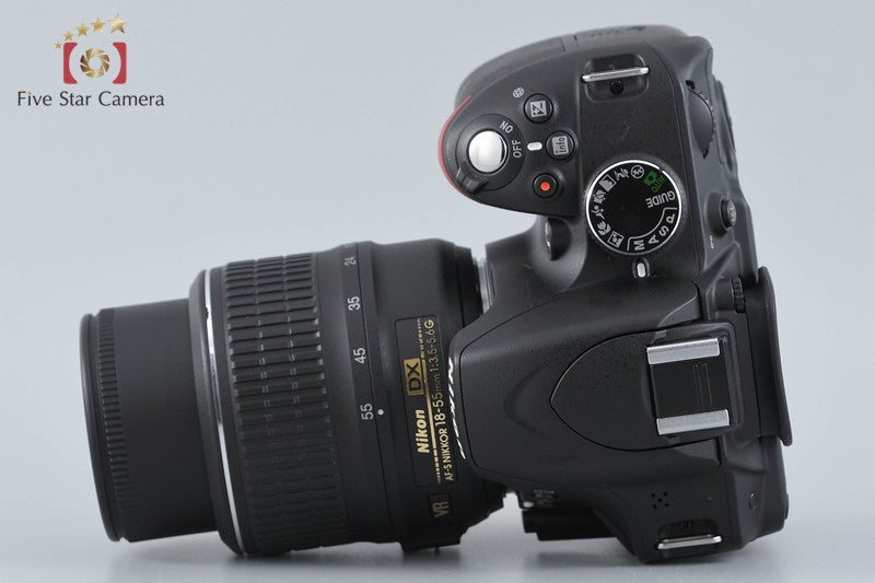 "Shutter count 523" Nikon D3200 Black 24.2 MP DSLR 18-55 VR Lens