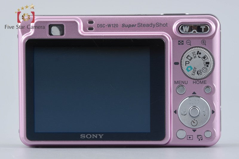 SONY Cyber-Shot DSC-W120 Pink 7.2 MP Digital Camera [Japanese Language Only]