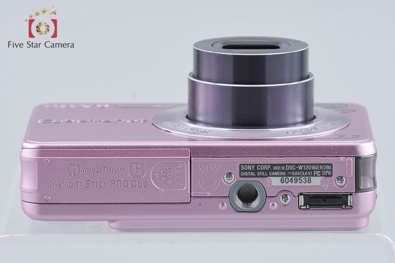 SONY Cyber-Shot DSC-W120 Pink 7.2 MP Digital Camera [Japanese Language Only]