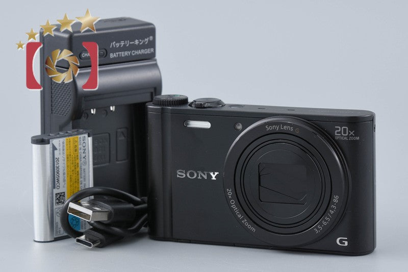 SONY Cyber-shot DSC-WX300 Black 18.2 MP Digital Camera [Multiple Languages]