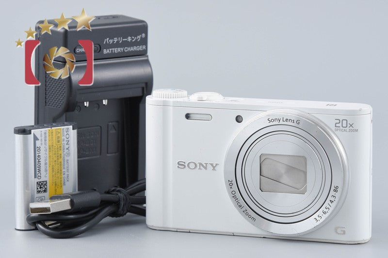 Sony Cyber-Shot DSC-WX350 White 18.2 MP Digital Camera [Multiple Languages]