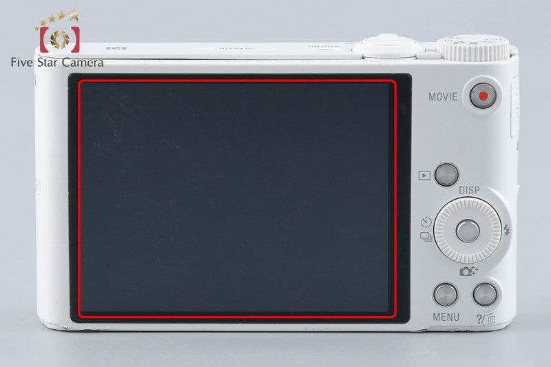 Sony Cyber-Shot DSC-WX350 White 18.2 MP Digital Camera [Multiple Languages]