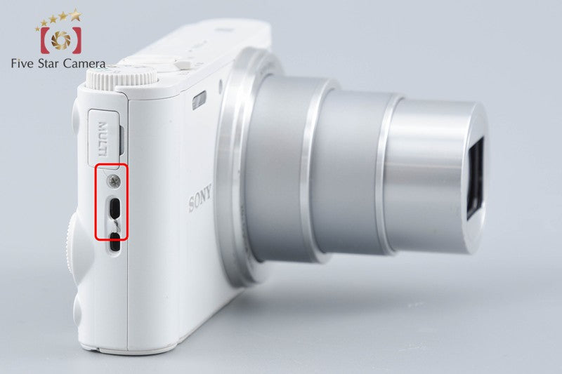 Sony Cyber-Shot DSC-WX350 White 18.2 MP Digital Camera [Multiple Languages]