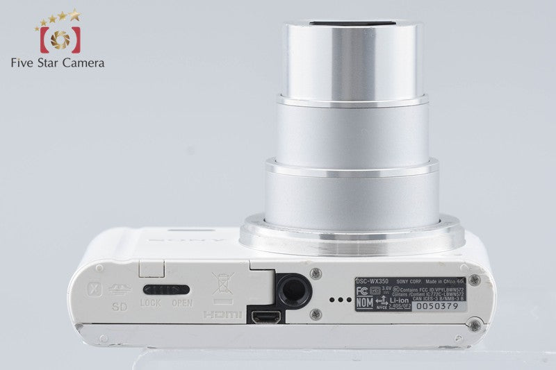 Sony Cyber-Shot DSC-WX350 White 18.2 MP Digital Camera [Multiple Languages]