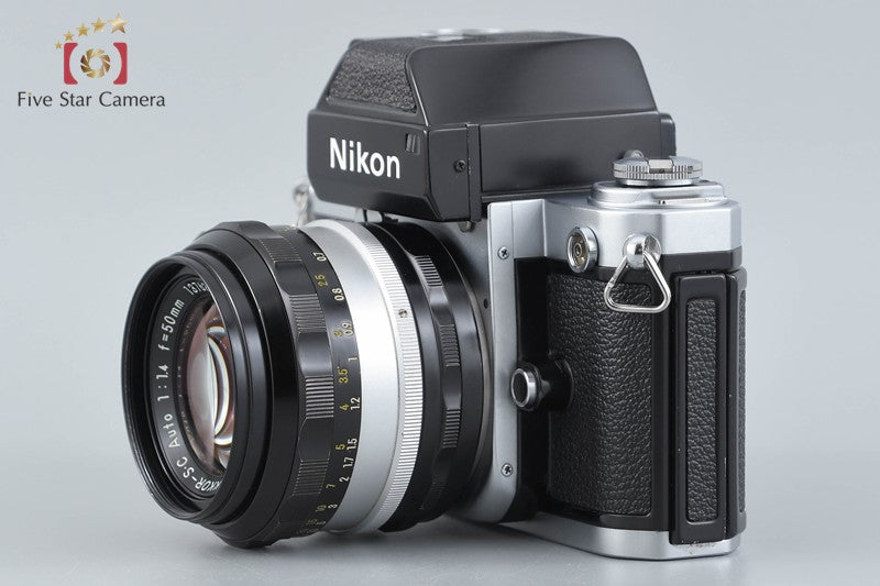 Nikon F2 Photomic Silver + NIKKOR-S.C Auto 50mm f/1.4 Non Ai Lens