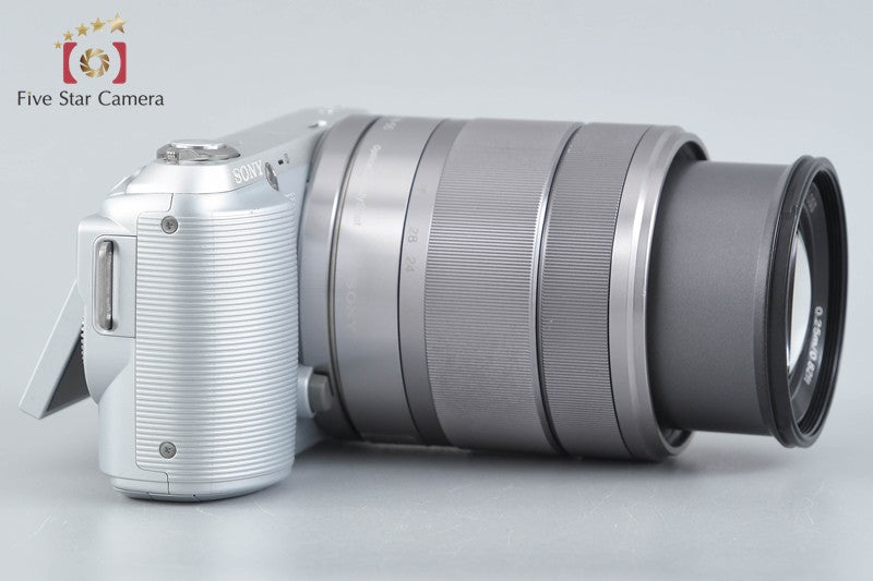 "Count 4,829" Sony α NEX-C3 Silver 16.2 MP 18-55 Lens [Japanese Language Only]