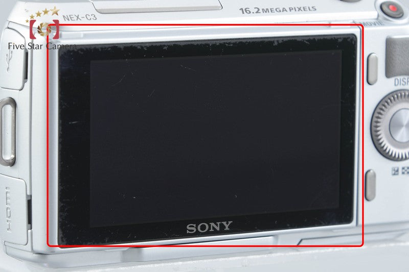 "Count 4,829" Sony α NEX-C3 Silver 16.2 MP 18-55 Lens [Japanese Language Only]