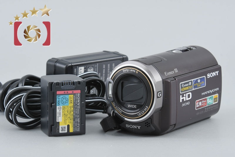 Sony Handycam HDR-CX370V Brown Full HD Camcorder [Japanese Language Only]