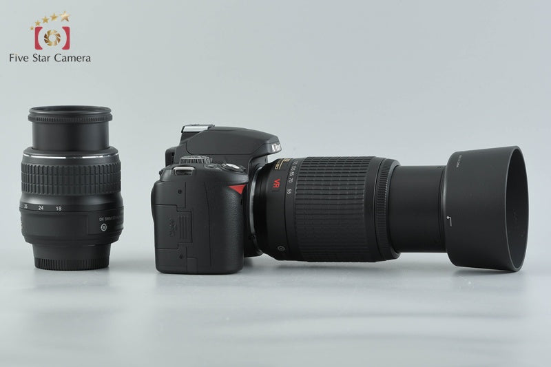 "Count 547" Nikon D40x 10.2 MP DSLR AF-S DX 18-55 55-200 Lenses
