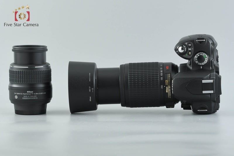 "Count 547" Nikon D40x 10.2 MP DSLR AF-S DX 18-55 55-200 Lenses